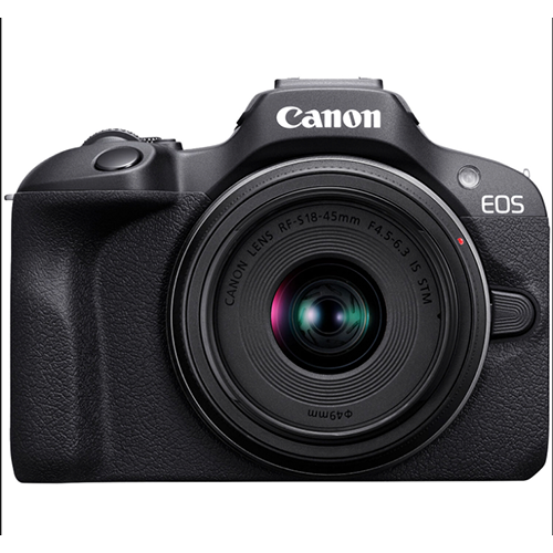Cámara Canon Mirrorless - EOS R100 con lente kit RF 18-45 IS STM