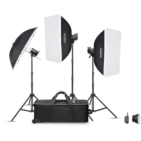 Kit Flash de estudio Godox (3 luces) - MS300-D
