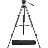 Trípode Para Video Con Cabeza Fluida - EK610R de Fribra de Carbono