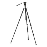 Trípode de vídeo con cabeza fluida y columna reversible - CT210