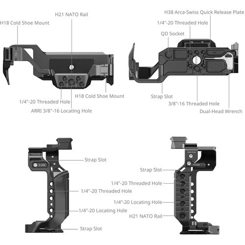 Kit de jaula SmallRig para Panasonic Lumix S1 II / S1 IIE / S1R II