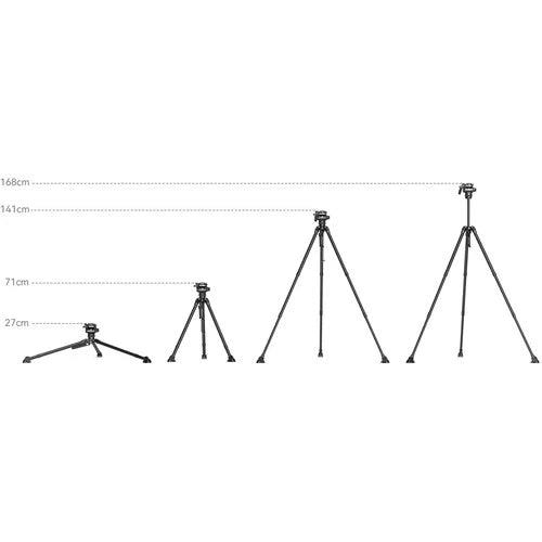 Trípode SmallRig hidráulico de fibra de carbono - Tribex